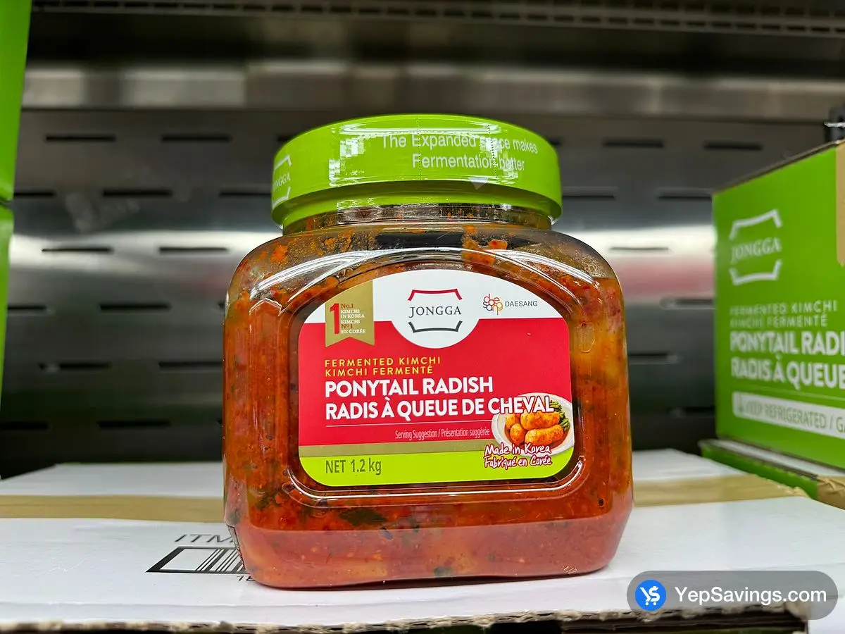 Costco JONGGA PONYTAIL KIMCHI 1.2 kg - Canada (ITM 1812192)