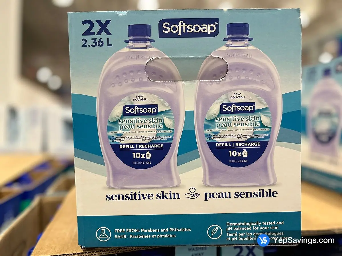 Costco SOFTSOAP SENSITIVE HAND SOAP 2 x 2.36 L - Canada (ITM 1838919)