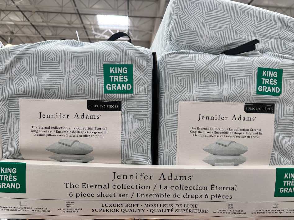 JENNIFER ADAMS MICROFIBER SHEET SET KING - 6PC ITM 1632123 at Costco