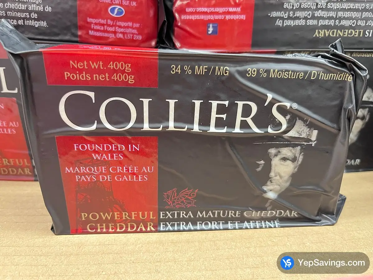Costco COLLIER'S WELSH CHEDDAR 400g - Canada (ITM 197353)