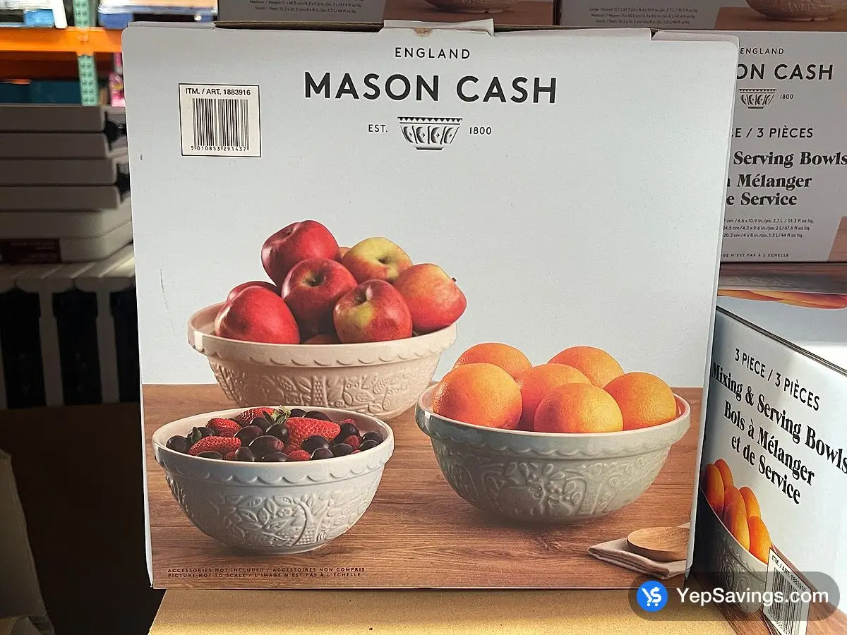 Costco MASON CASH MIXING BOWLS 3 PIECES - Canada (ITM 1883916)
