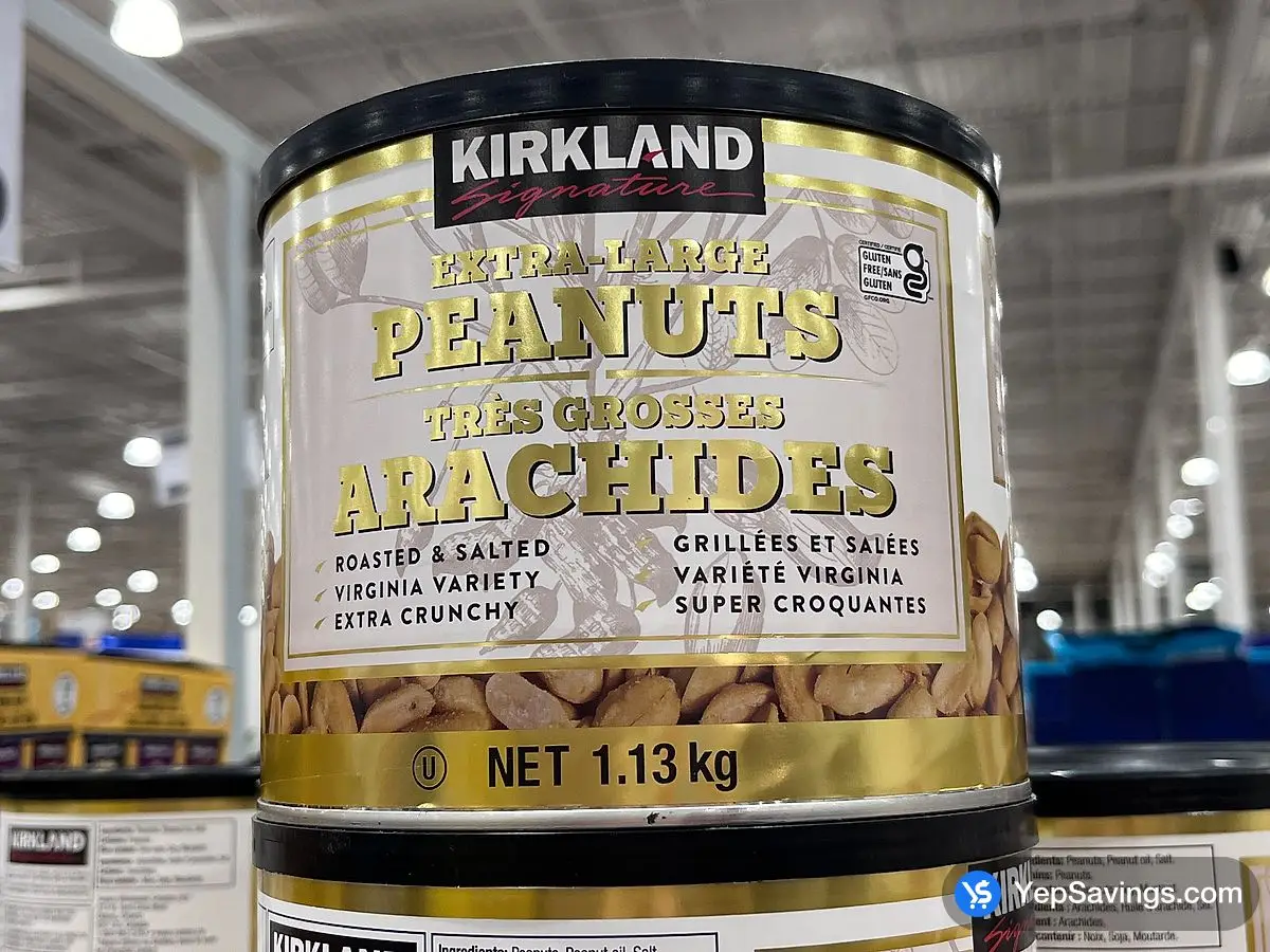Costco KIRKLAND SIGNATURE EXTRA LARGE PEANUTS 1.13 kg - Canada (ITM 234994)