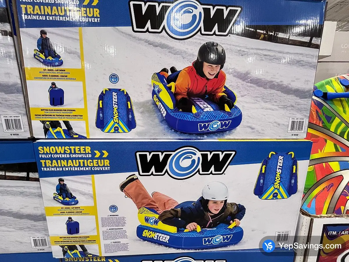 Costco WOW SNOWSTEER SLED ( 42 " x31 " x14.5 " ) - Canada (ITM 1819007)