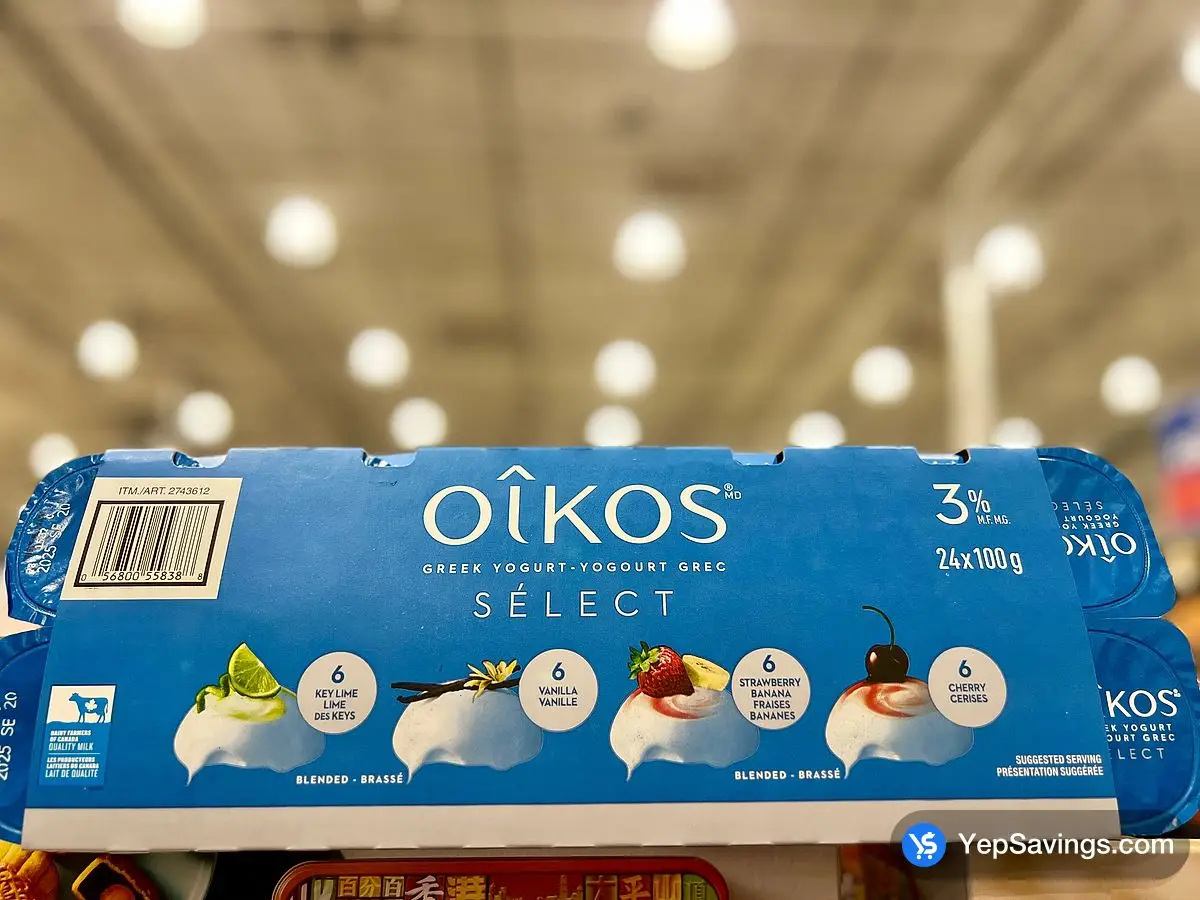 Costco DANONE OIKOS 3% 24 x 100 g - Canada (ITM 2743612)