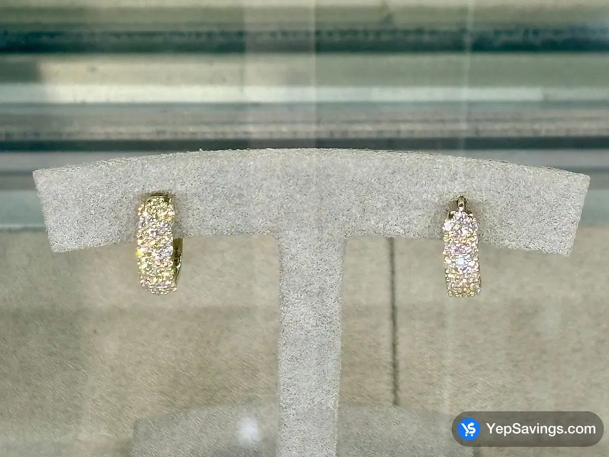 Costco 14KT YELLOW GOLD ROUND DIAMOND HOOP EARRINGS 0.50CTW IVS2 - Canada (ITM 1833374)