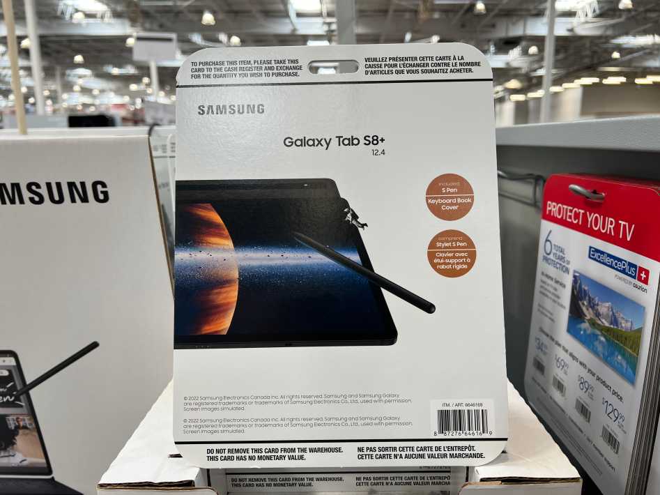 Costco SAMSUNG GALAXY TAB S8 + 128gb 12.4 GREY - Canada (ITM 6646169)