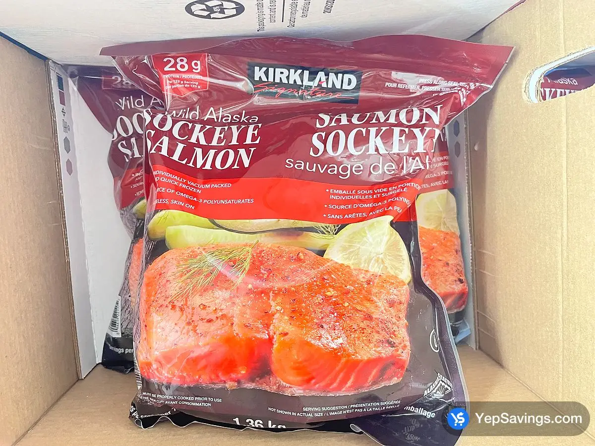 Costco KIRKLAND SIGNATURE WILD SOCKEYE SALMON 1.36 kg - Canada (ITM 221177)