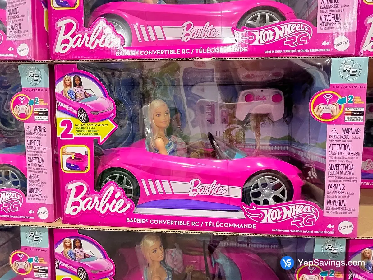 Costco HOT WHEELS REMOTE CONTROL BARBIE CONVERTIBLE - Canada (ITM 1851615)