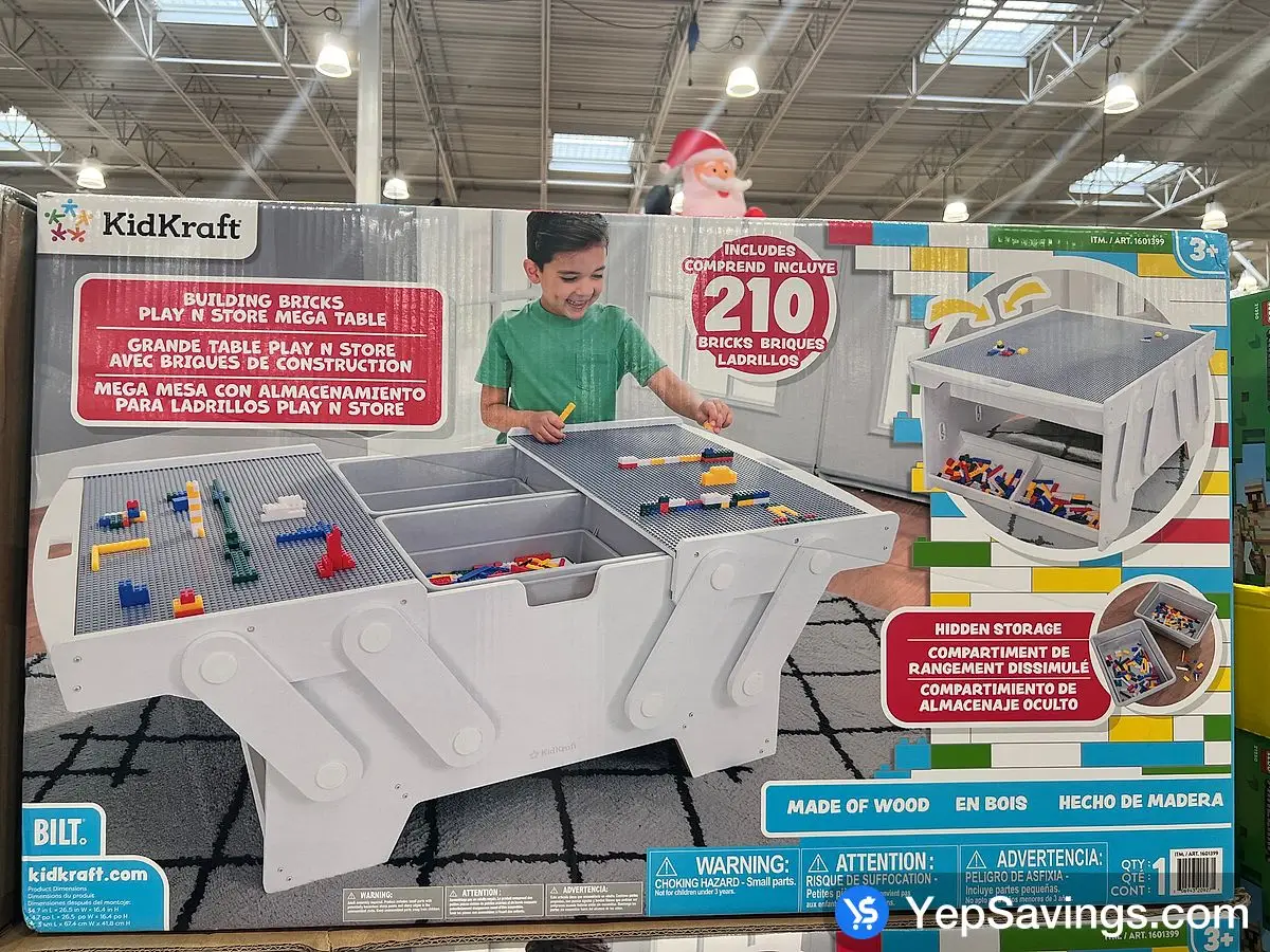 Kidkraft building bricks play n store table costco sale