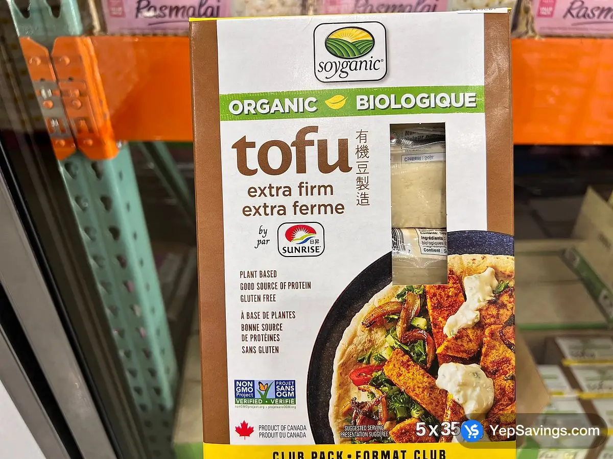 Costco SUNRISE SOYGANIC EXTRA FIRM TOFU 5 x 350 g - Canada (ITM 1618188)