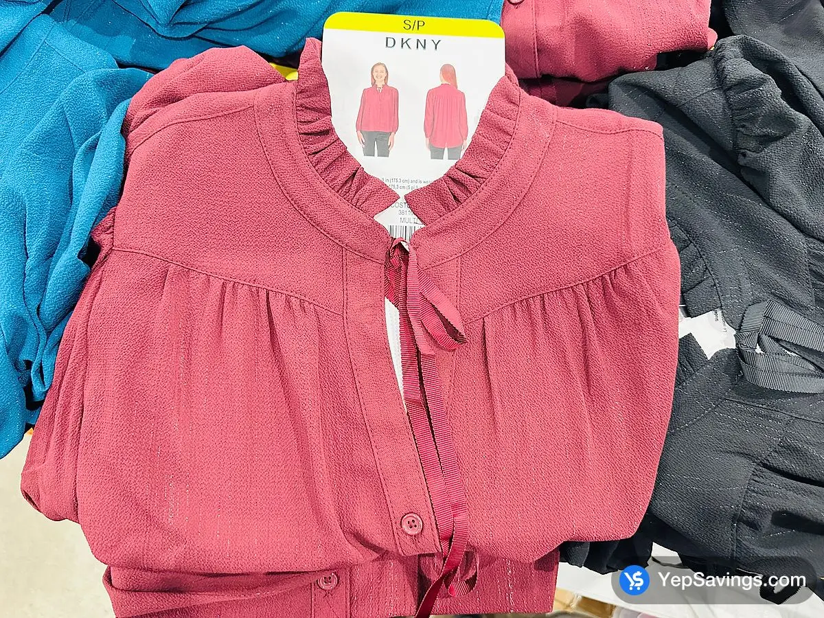 Costco DKNY TIE NECK BLOUSE + LADIES SIZES S - XXL - Canada (ITM 3811002)
