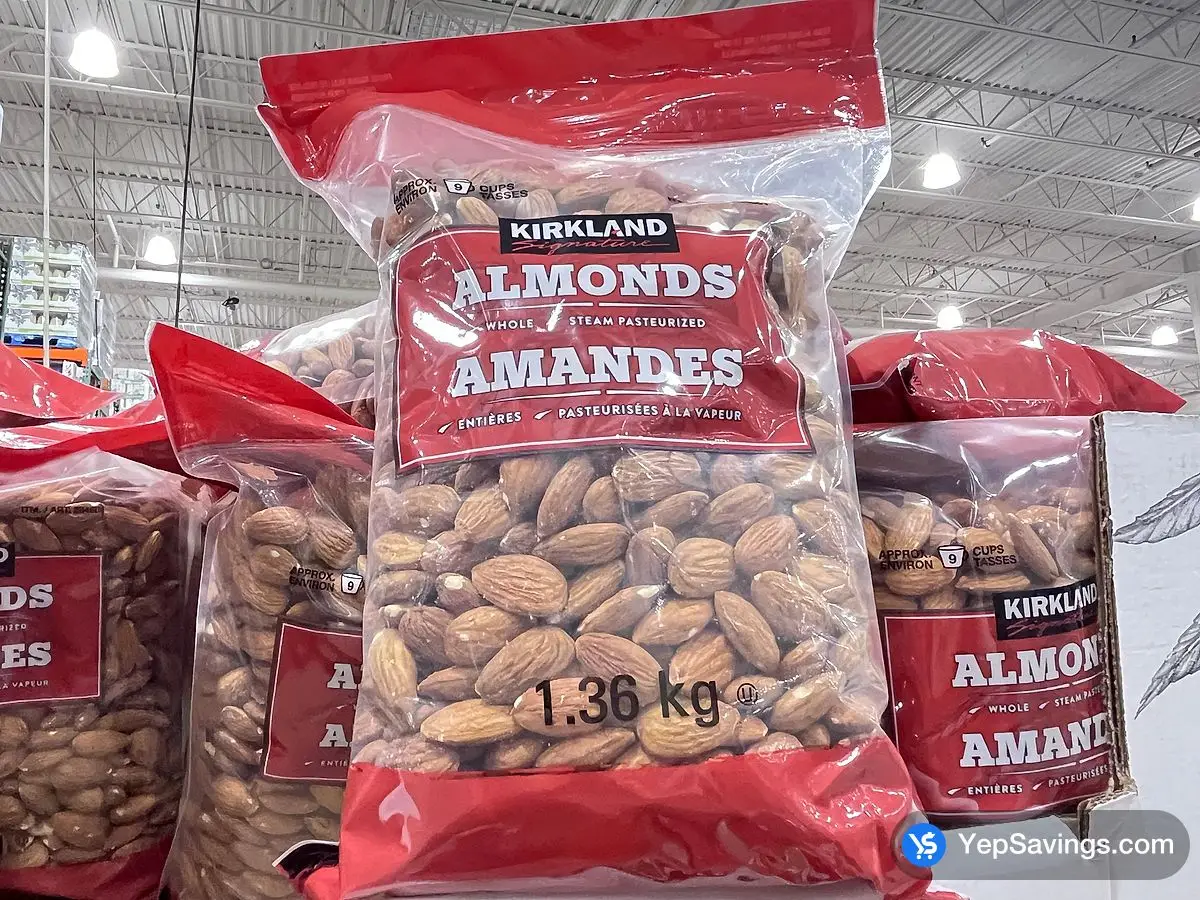 Costco KIRKLAND SIGNATURE WHOLE ALMONDS 1.36 kg - Canada (ITM 284601)