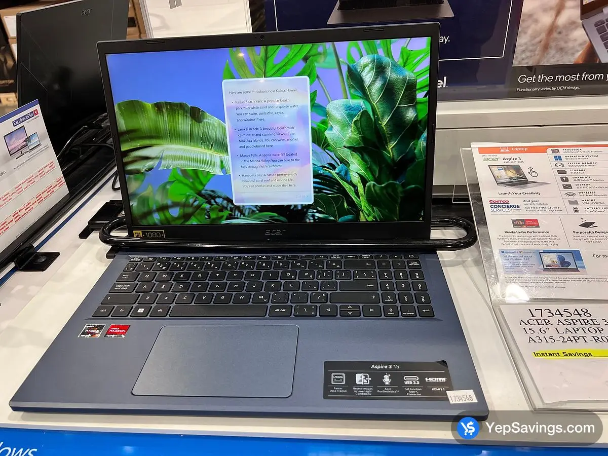 Costco ACER ASPIRE 3 15.6 - IN LAPTOP A315-24PT - ROFS - Canada (ITM 1734548)