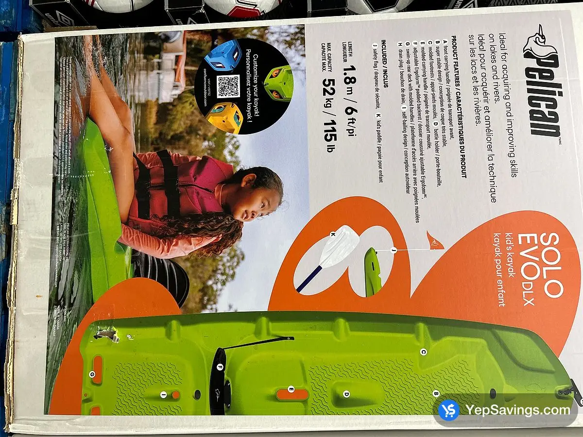 Costco PELICAN KIDS KAYAK WITH PADDLE - Canada (ITM 1892825)