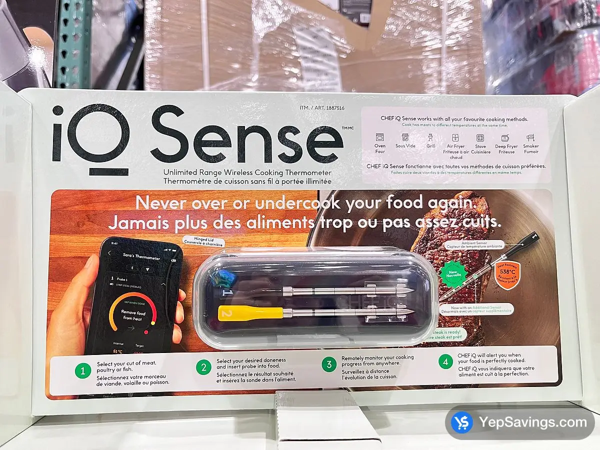 Costco CHEFIQ WIRELESS THERMOMETER 2 PROBES - Canada (ITM 1887516)