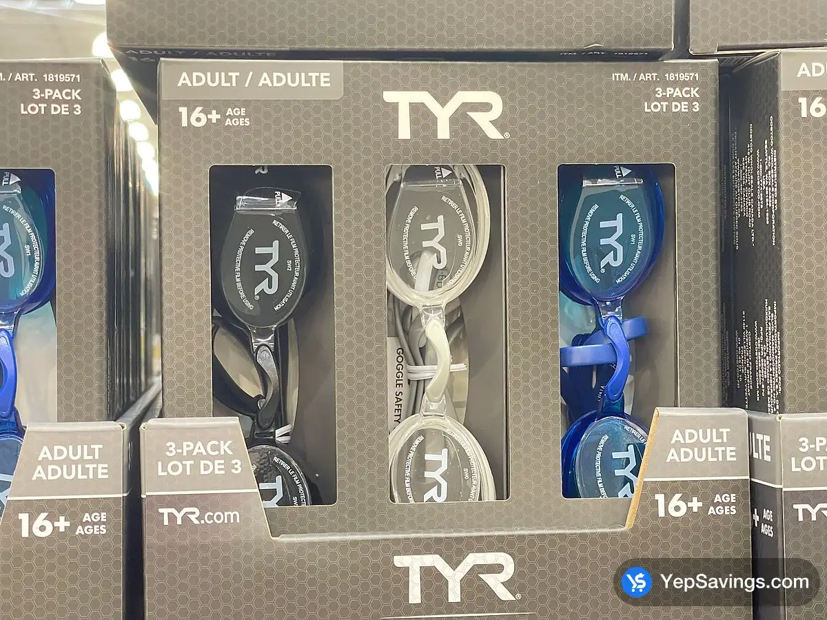 Costco TYR ADULT GOGGLES 3 PACK - Canada (ITM 1819571)