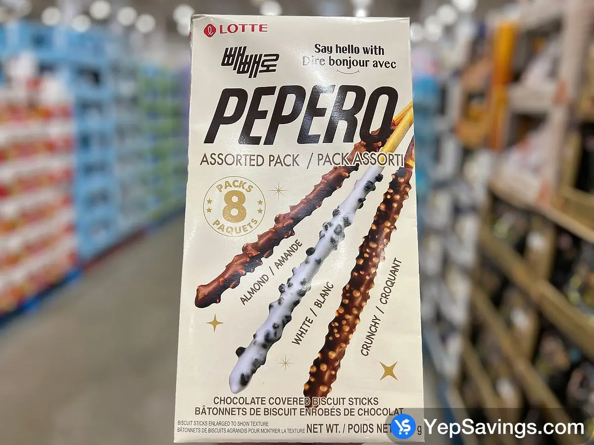 Costco LOTTE PEPERO ASSORTED PACK 270 g - Canada (ITM 1412335)