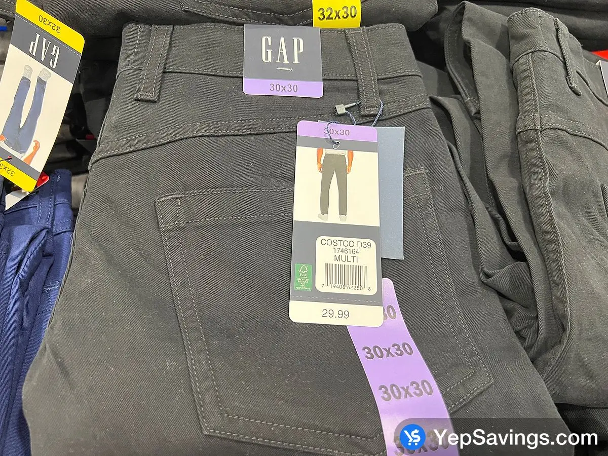 Costco GAP 5 POCKET PANT + MENS SIZES 30-40 - Canada (ITM 1746167)