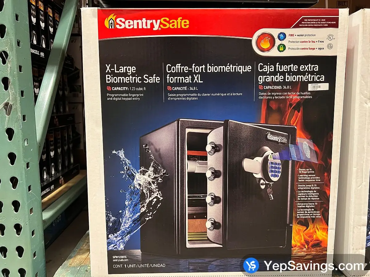Costco SENTRYSAFE BIOMETRIC DIGITAL SAFE 1.23 CU.FT. - Canada (ITM 1372221)
