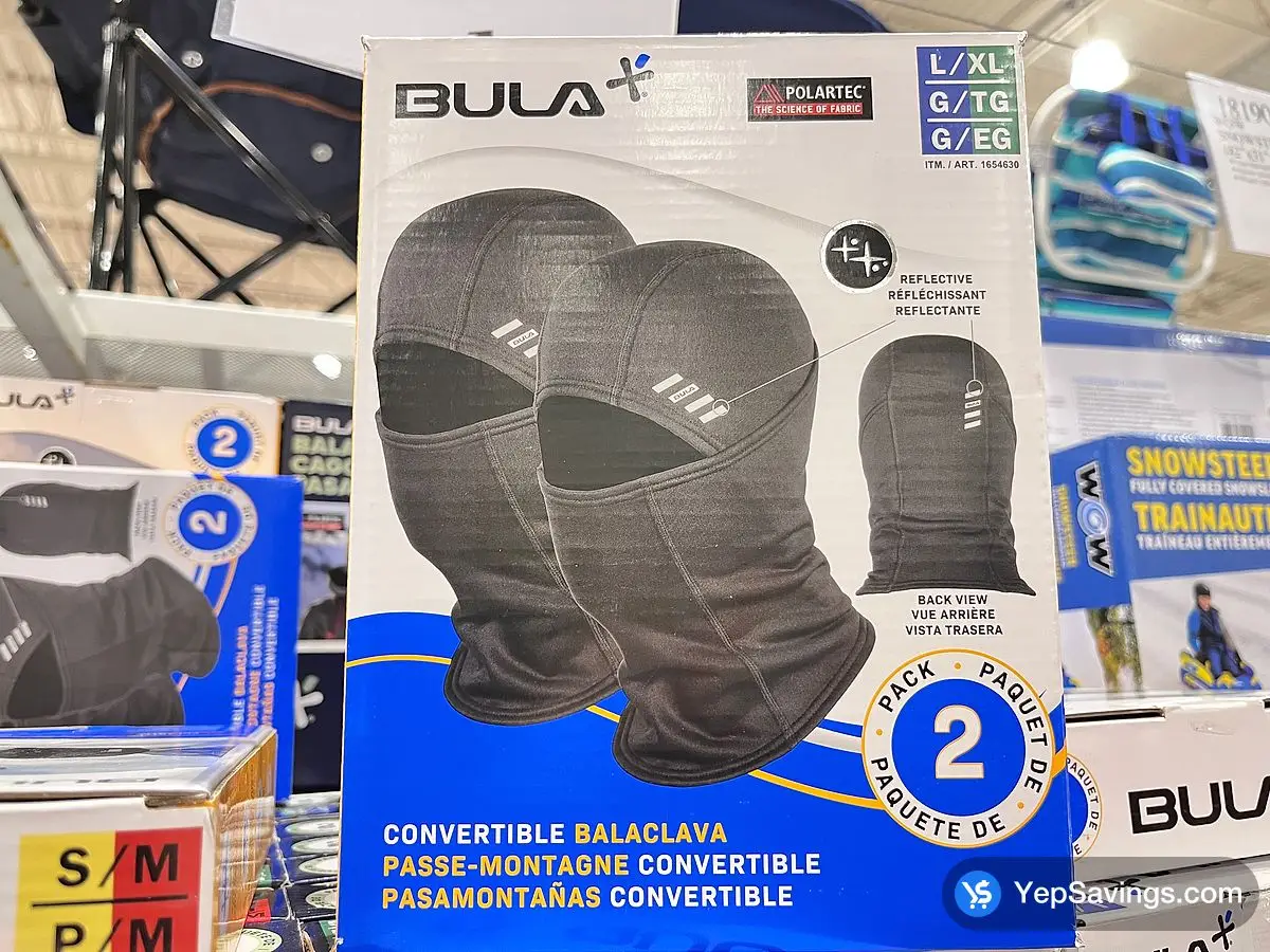 Costco BULA ALACLAVA 2PK SIZES S / M - L / XL - Canada (ITM 1654630)