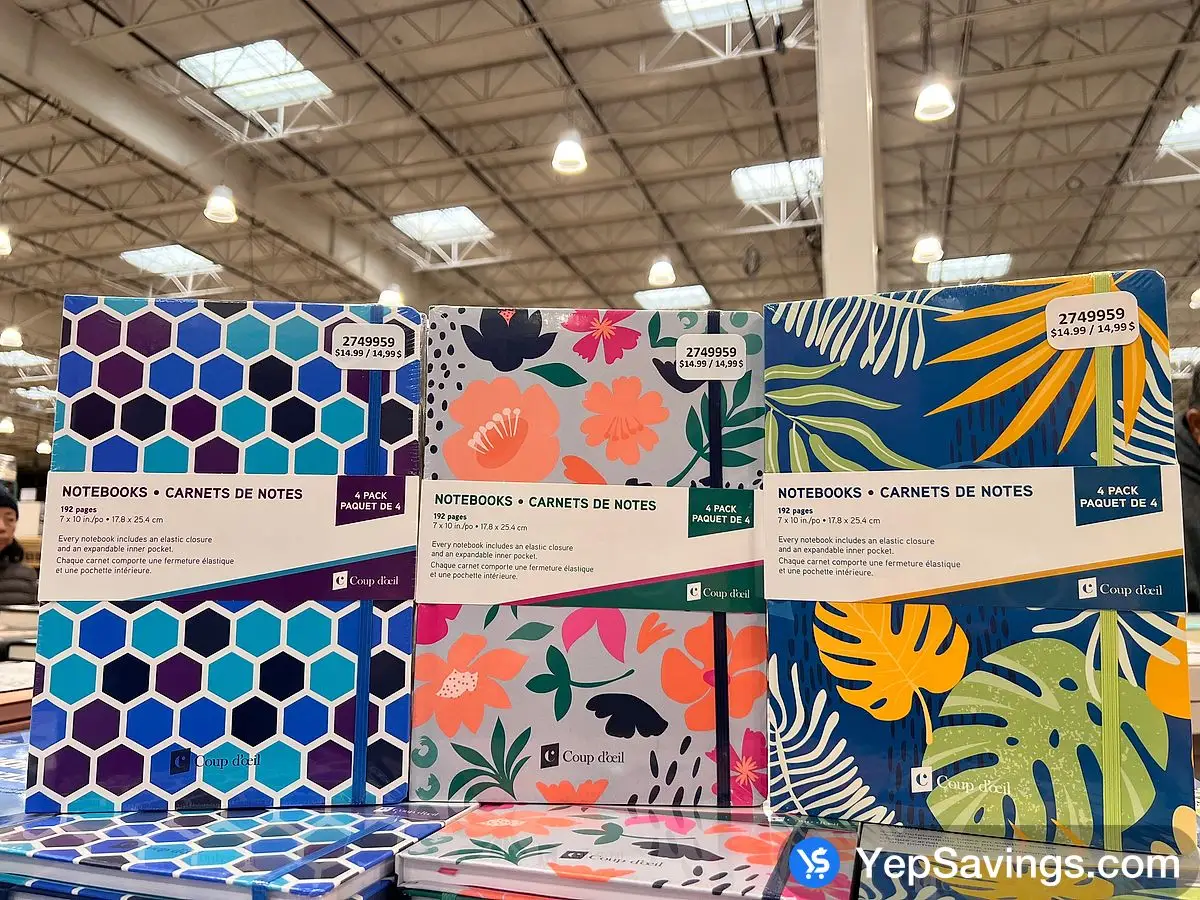 Costco NOTEBOOKS CARNETS DE NOTES - Canada (ITM 2749959)