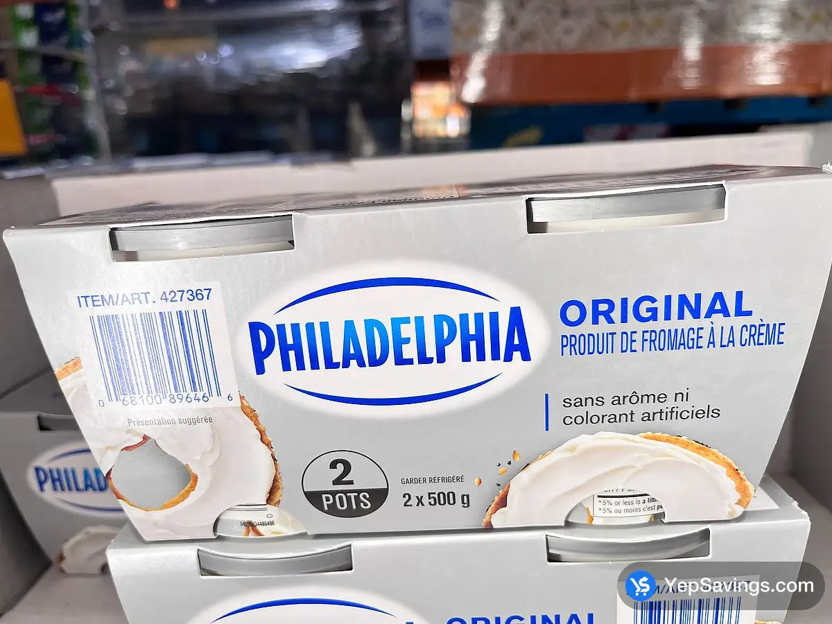 PHILADELPHIA CREAM CHEESE 2 X 500 g ITM 427367 at Costco