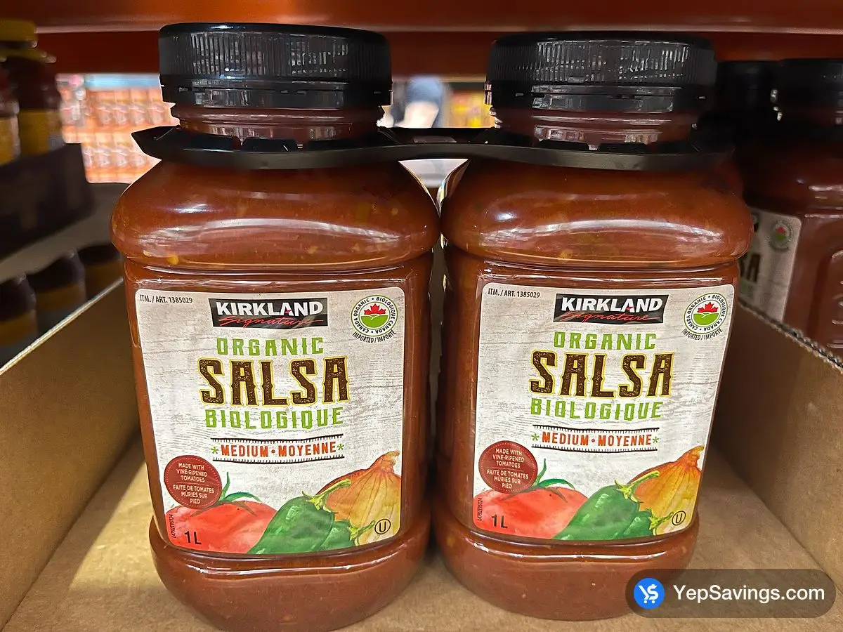 Costco KIRKLAND SIGNATURE ORGANIC SALSA 2x1L - Canada (ITM 1385029)