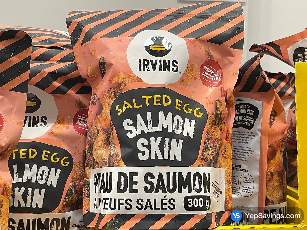Costco IRVINS SALTED EGG SALMON SKIN 300g - Canada (ITM 1590244)