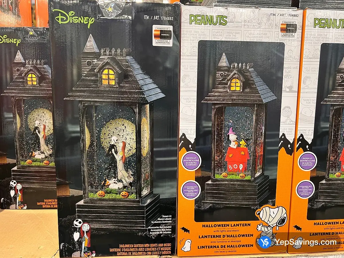Costco DISNEY/PEANUTS HALLOWEEN LANTERN WITH LIGHTS AND MUSIC - Canada (ITM 1784882)