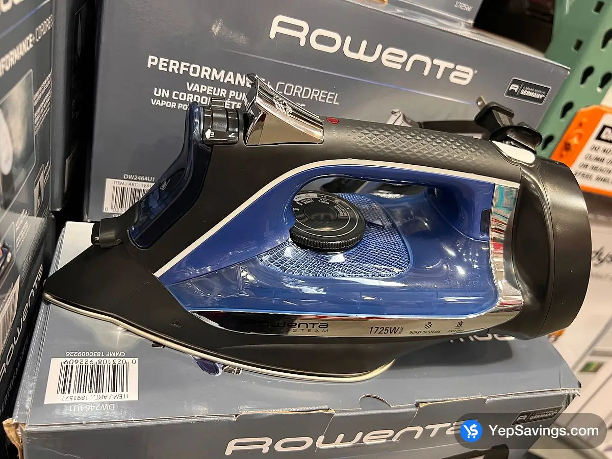 Costco ROWENTA ACCESSTEAM IRON WITH RETRACTABLE CORD - Canada (ITM 1891571)