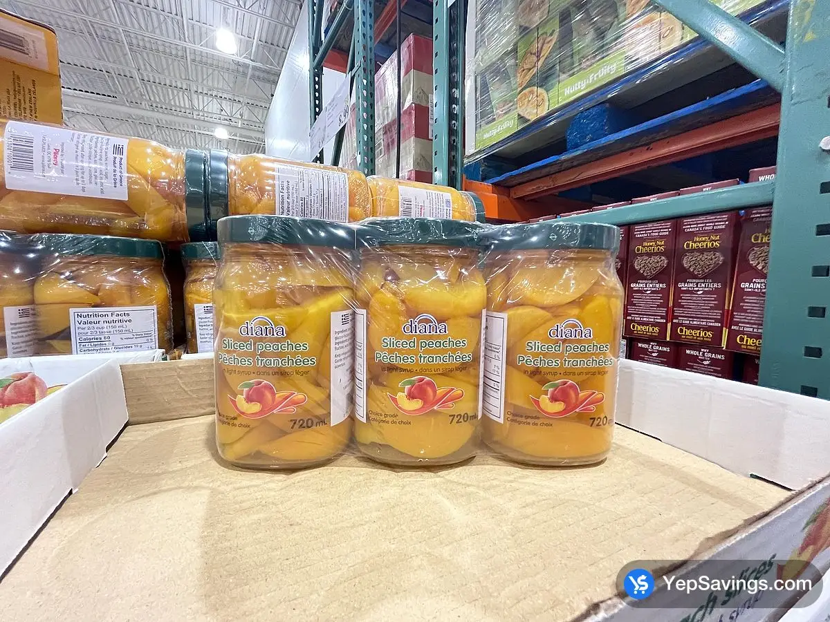 DIANA'S PEACH SLICES 3 x 720 mL ITM 408297 at Costco