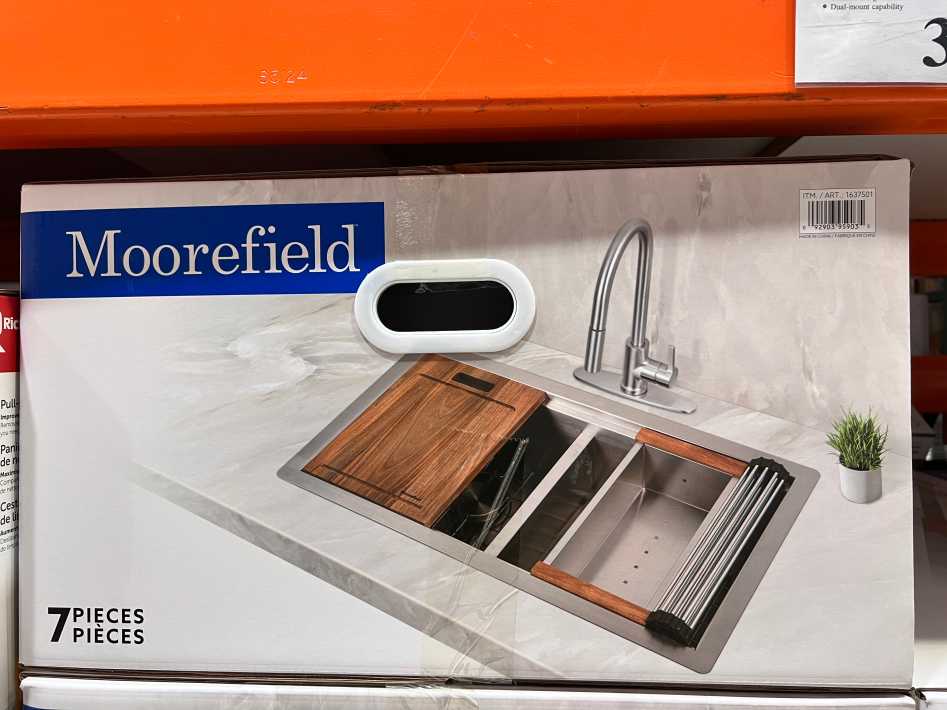 Costco MOOREFIELD FRANCOIS KITCHEN SINK WORKSTATION - Canada (ITM 1637501)