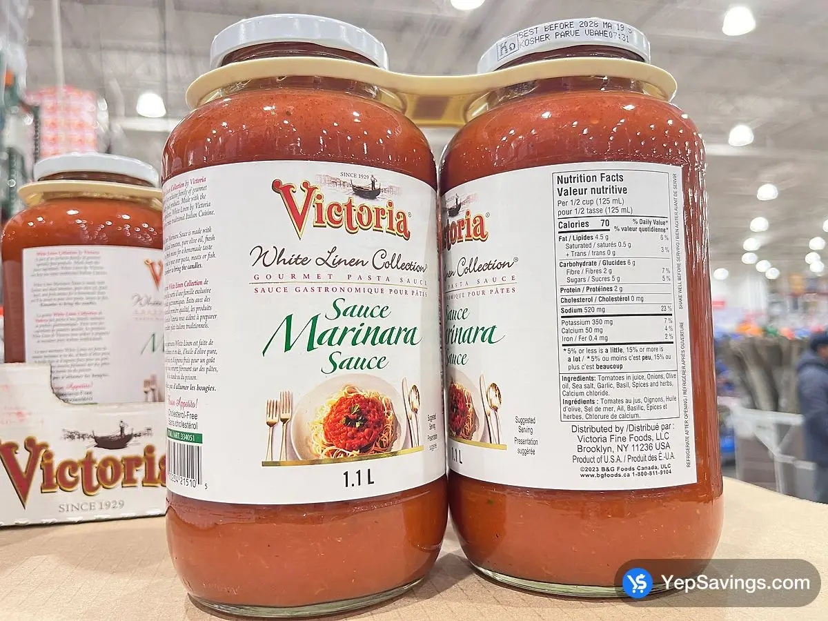 Costco WHITE LINEN MARINARA SAUCE 2 X 1.1L - Canada (ITM 334051)