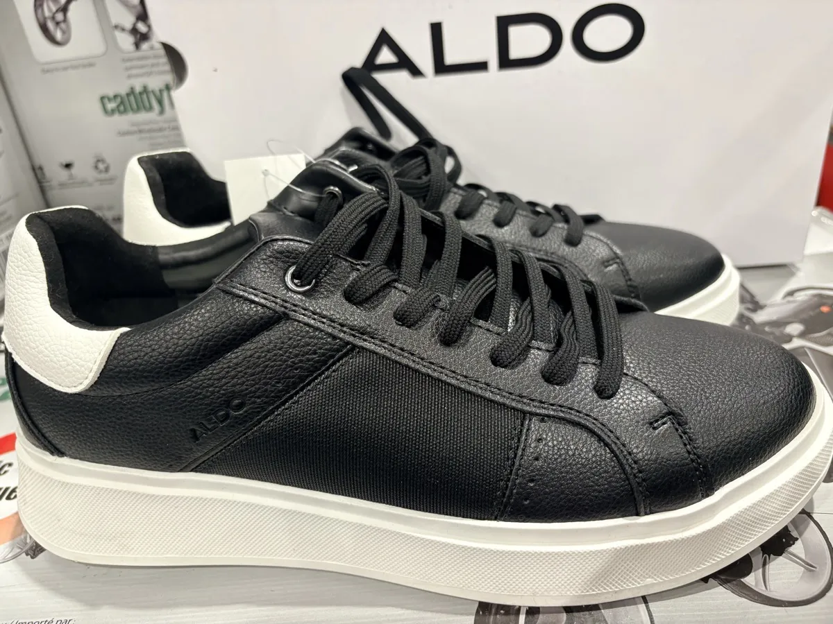 Aldo men's court shoe at Costco Canada — side view with ALDO logo