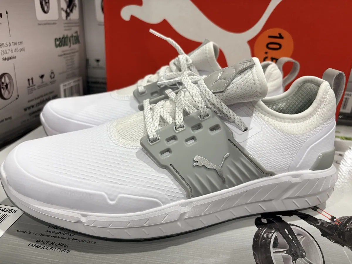 Puma Ignite Articulate golf shoe at Costco Canada — side view with PWR Cage