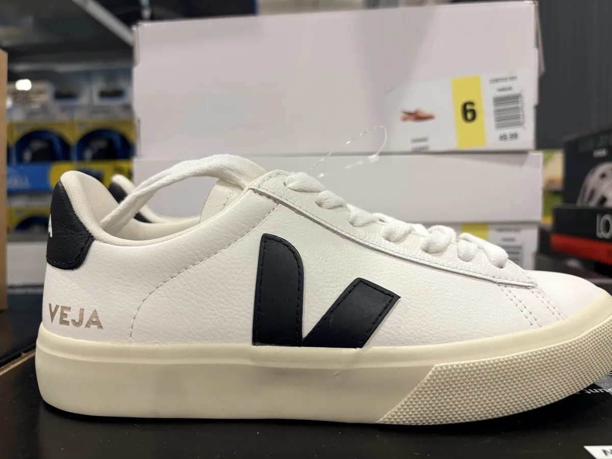 Veja Campo Classic shoes at Costco Canada — side view with V logo