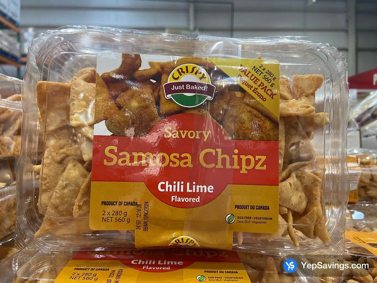 Costco CRISPY JUST BAKED SAMOSA CHIPZ 2 x 280 g - Canada (ITM 1844933)