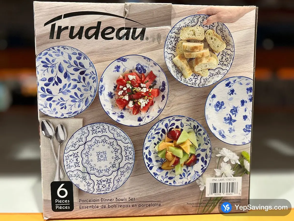Costco TRUDEAU AYA DINNER BOWL 6 PIECES - Canada (ITM 1780121)