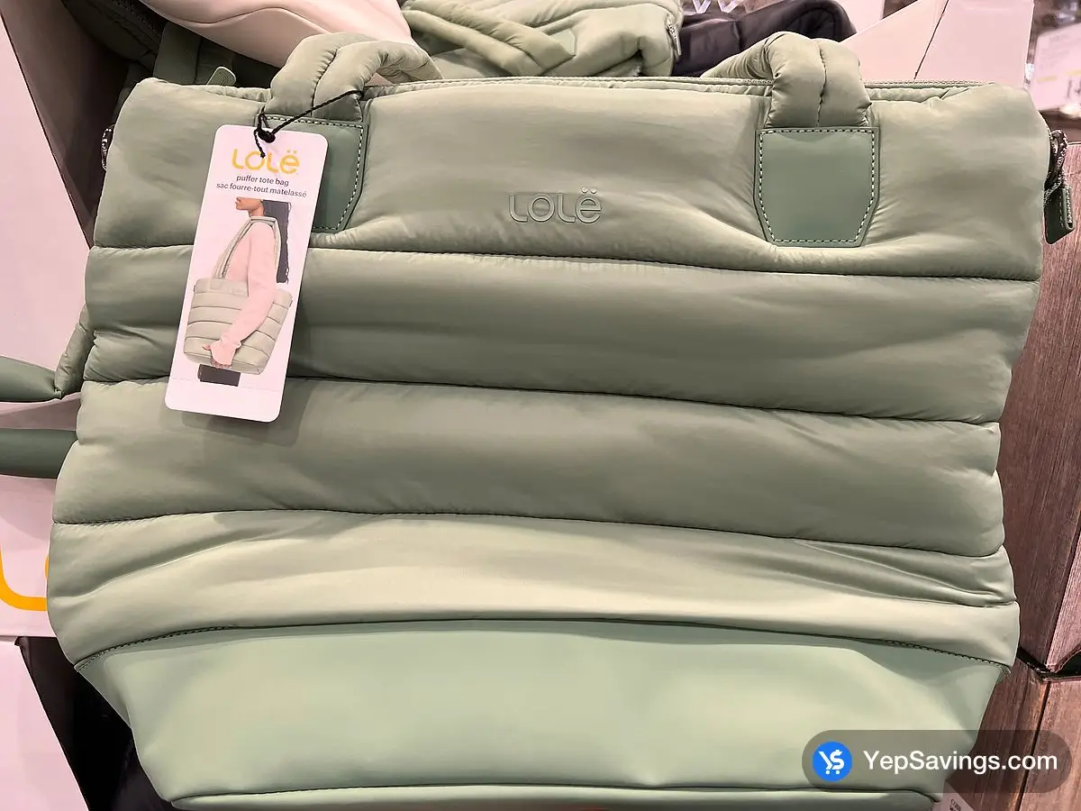 Costco LOLË PUFFER TOTE BAG ONE SIZE - Canada (ITM 2823771)