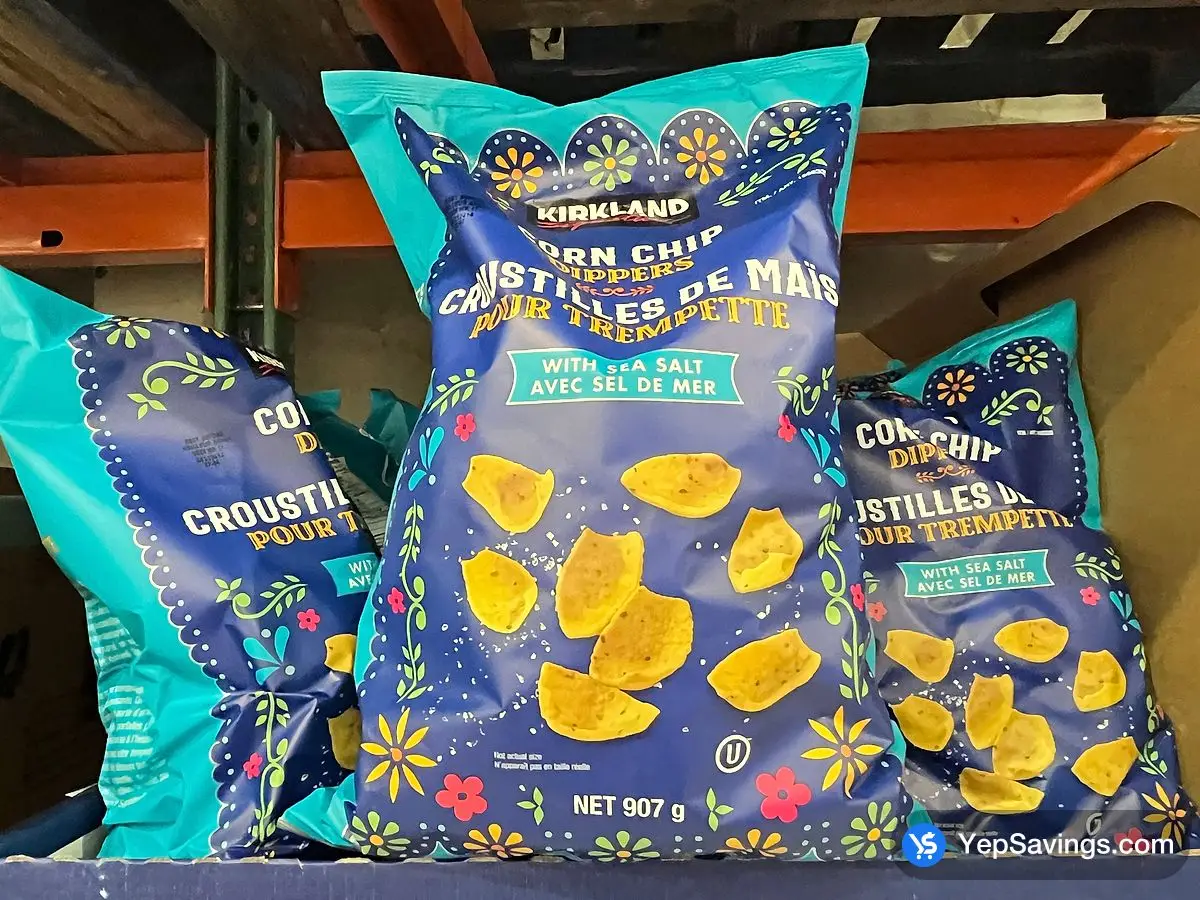 Costco KIRKLAND SIGNATURE CORN CHIP DIPPERS 907 g - Canada (ITM 1666333)