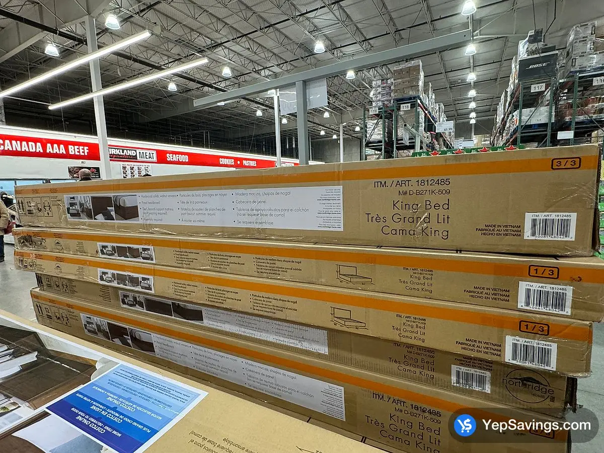 Costco OMNI GROVE WOODEN KING BED 3 BOXES - Canada (ITM 1812485)