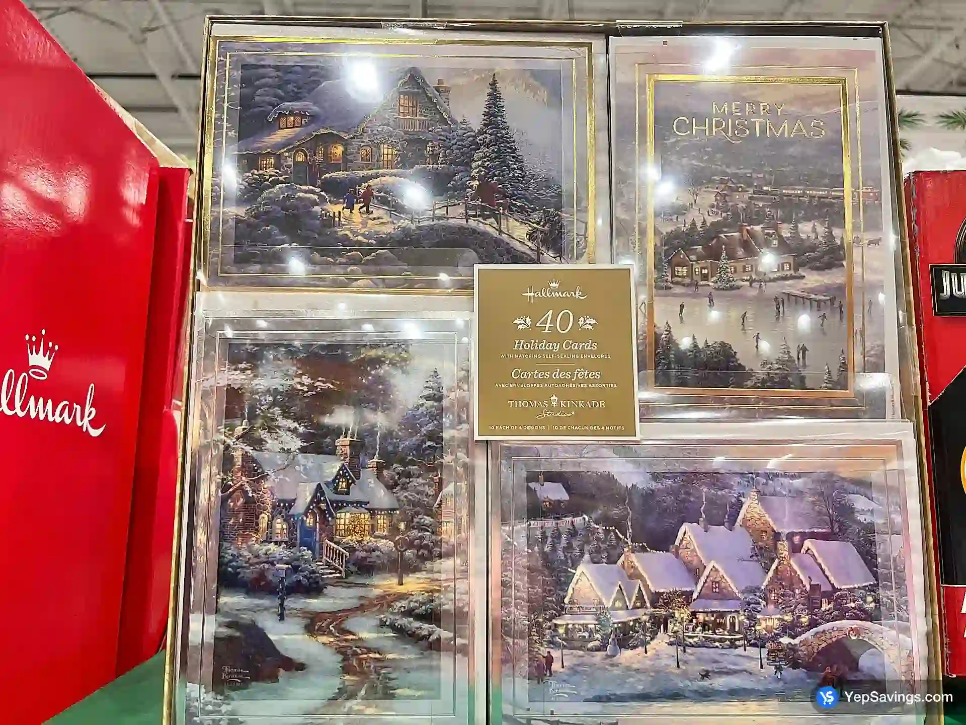 Costco HALLMARK 40 HOLIDAY CARDS 10 EACH OF 4 DESIGNS - Canada (ITM 1600384)