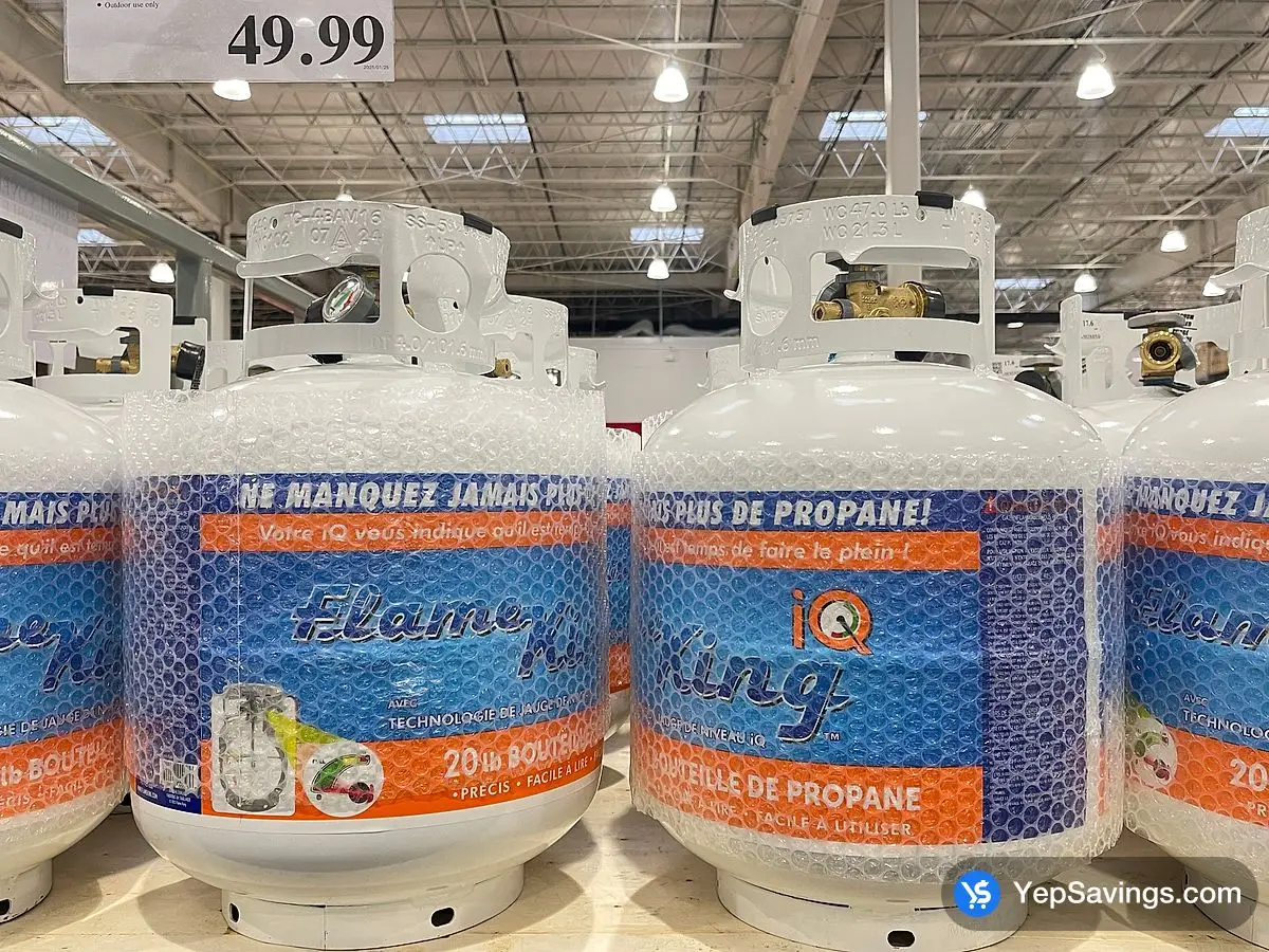 Costco FLAME KING PROPANE TANK 20LB WITH GAUGE - Canada (ITM 1587545)