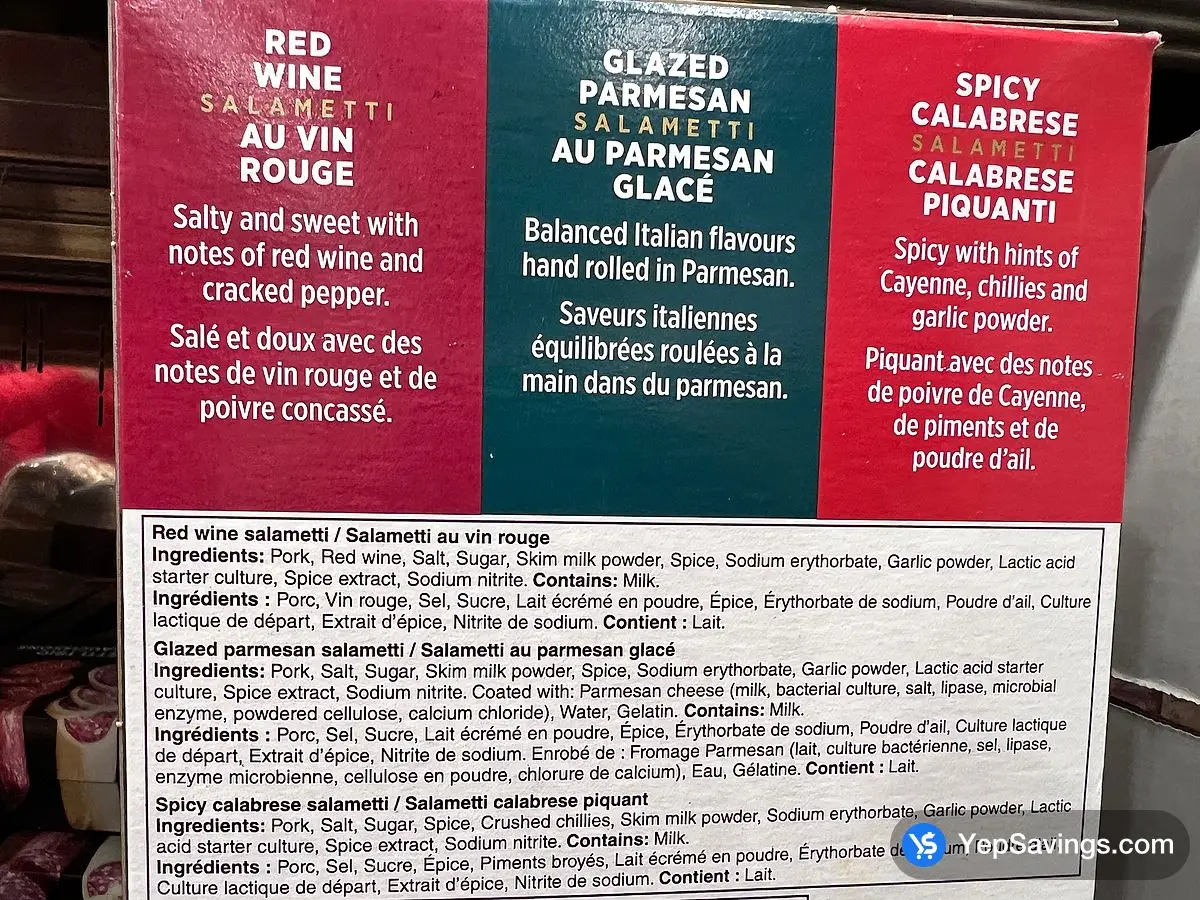 Costco CAPPOLA SALAMETTI TRIO 3 x 300 g - Canada (ITM 5052755)