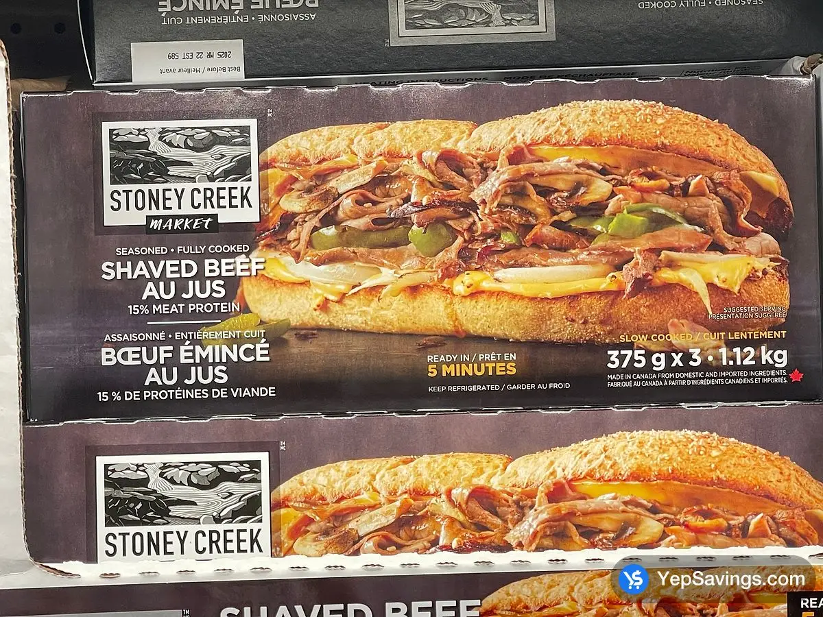 Costco STONEY CREEK SHAVED BEEF 3 x 375g - Canada (ITM 5051019)