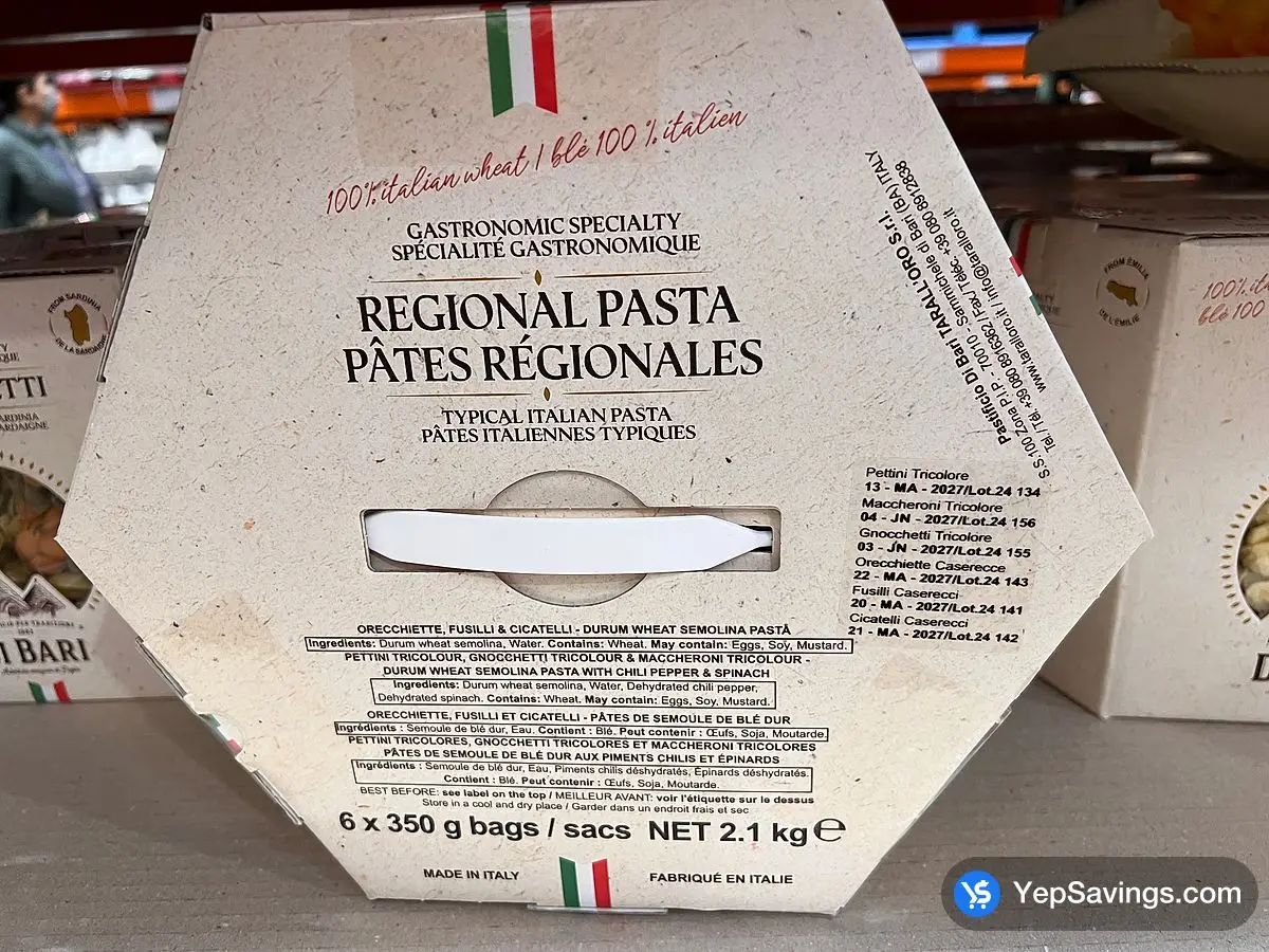 Costco DI BARI PASTA VARIETY 6 x 350 g - Canada (ITM 1831313)