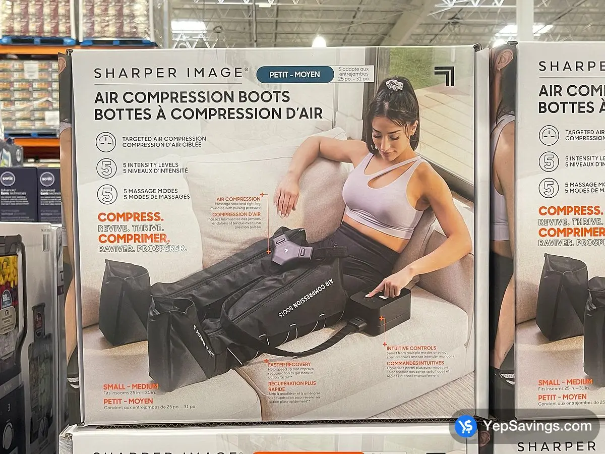 Costco SHARPER IMAGE AIR COMPRESSION BOOTS - Canada (ITM 1816330)