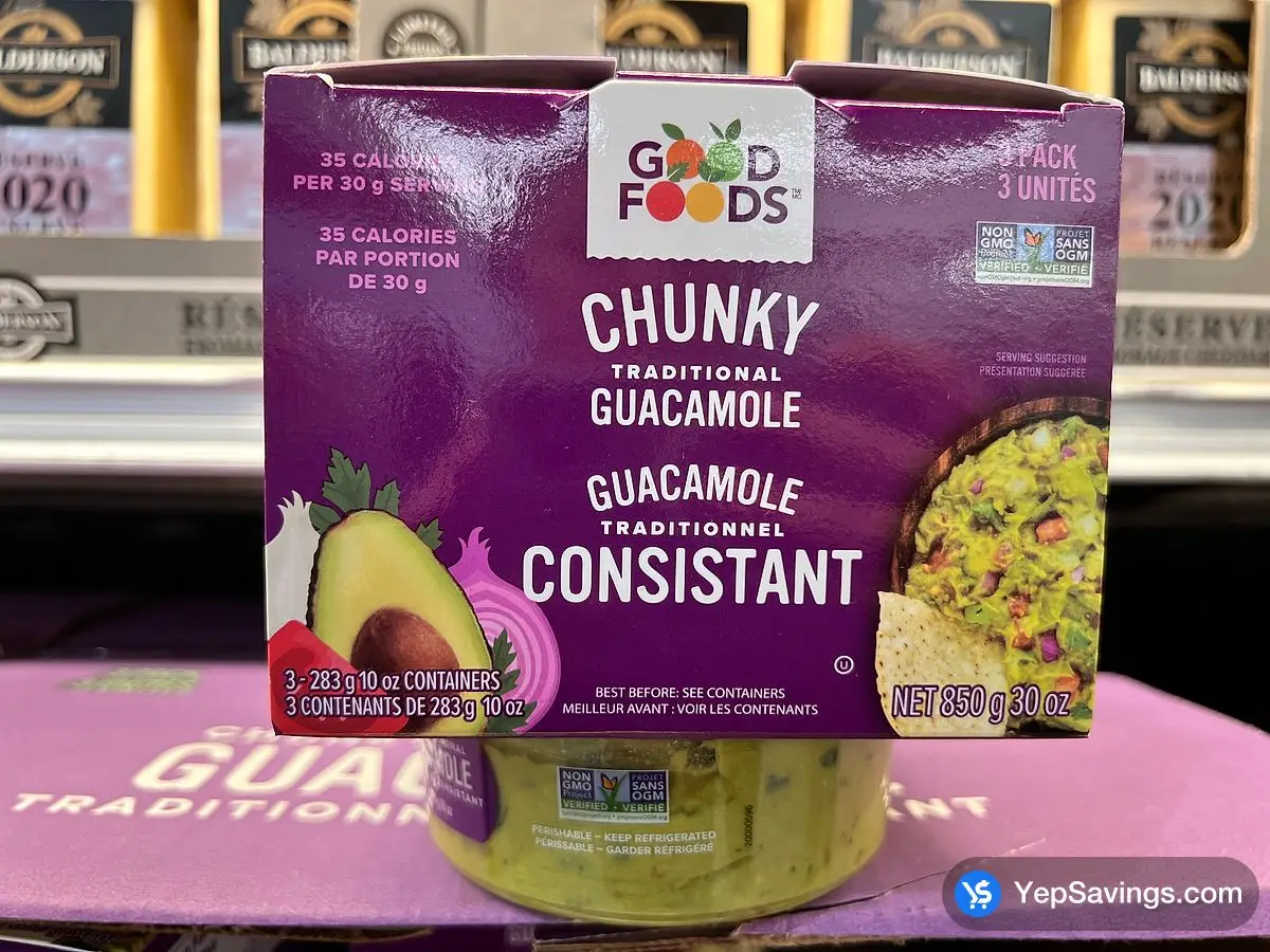 GOOD FOODS TABLESIDE GUACAMOLE 3 X 283 g ITM 676857 at Costco