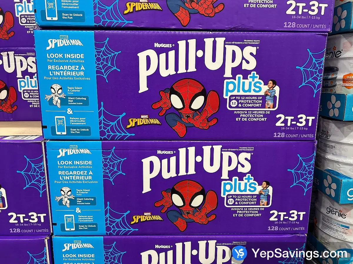 HUGGIES PULL-UPS PLUS GIRLS 3T-4T PACK OF 116 at Costco 3180 Laird