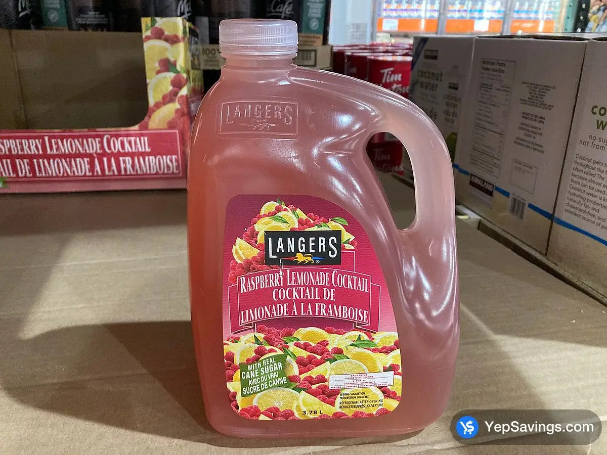Costco LANGERS RASPBERRY LEMONADE 3.78 L - Canada (ITM 1923765)